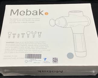 MEBAK 3 MASSAGE GUN, NEW, FACTORY SEALED