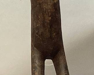 AFRICAN BAOULE WOOD CARVED STATUE, 38’’H