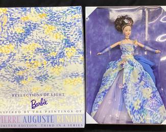 1999 PIERRE AUGUSTE RENOIR REFLECTIONS OF LIGHT BARBIE, NIB