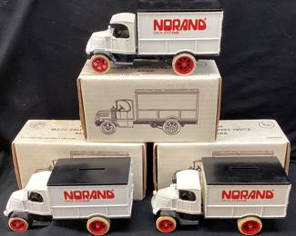 (3) ERTL DIE CAST METAL 1926 MACK DELIVERY TRUCK BANKS
