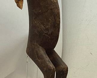 AFRICAN BAOULE WOOD CARVED STATUE, 38’’H