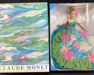 1997 CLAUDE MONET WATER LILY BARBIE, LIMITED