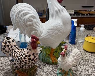 Ceramic Roosters
