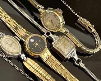 Vintage Ladies Watches Including Gruen, Hamilton and Caravelle