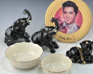 22K Elvis Presley Collectors Plate, Lenox Other Gold Accented Vintage Decor