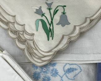 Vintage Linen Collection of Assorted Table Runners, Napkins, Doilies and More