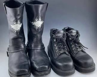 HarleyDavidson Motorcycle Riding Boots, 2 Pair