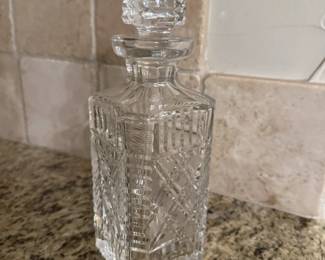 Waterford Strawberry Square bourbon/ scotch/ whiskey decanter