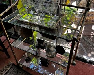 Brass Bar Cart