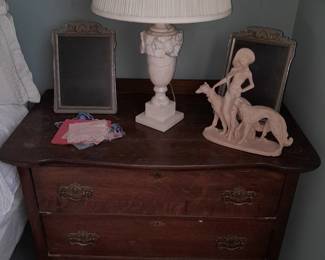 Antique wood night stand