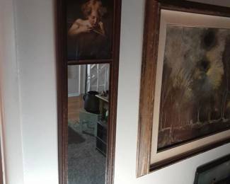 Antique painted mirror C. 1920