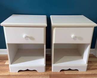 Two White Nightstands by Southshore