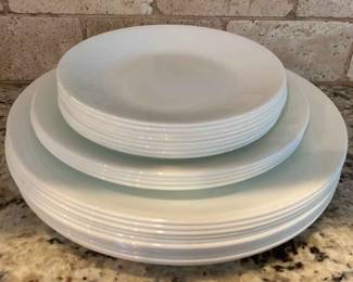 White Correlle Plates
