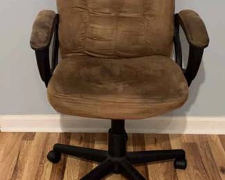 Brown Office Chair On Wheels