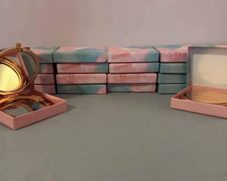 Boxes Of Shiny Compacts with Message