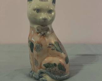 Vintage Porcelain Cat Figure
