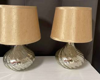 Two Small Table Lamps