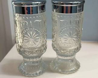 Brockway Glass Candle Holders