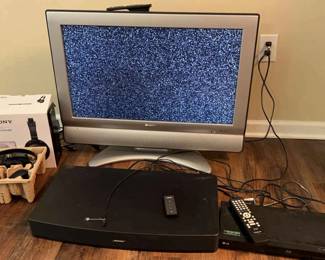 Sharp TV with Bose Audio, Sony Headset LG Bluray