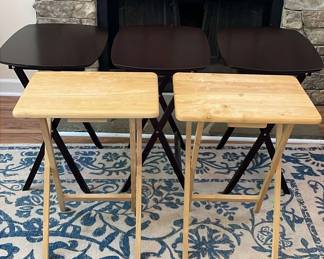 Five Folding Tray Tables