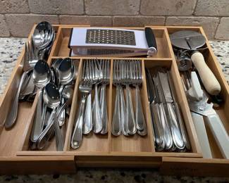 Silverware Tray And Silverware