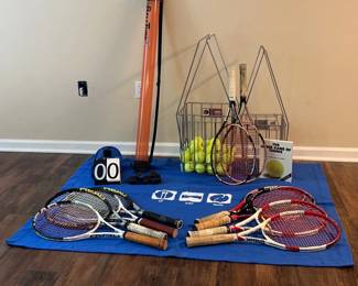 Large Lot of Tennis Equipment