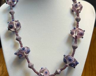 Handmade Glass Bead Necklace