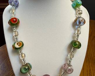 Handmade Glass Bead Necklace