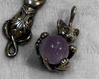 Sterling Silver cats