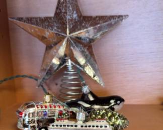 Airstream, Orca, Ferry, Glass Ornaments