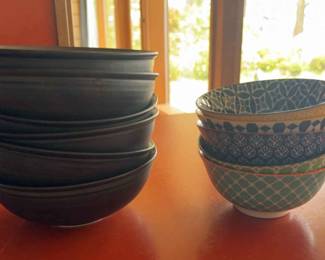 Rim Black Kinto Japan Bowls