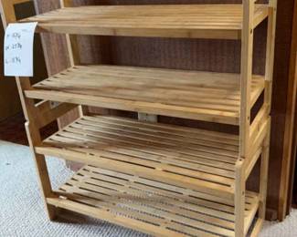 Wooden Shoe Rack x2
