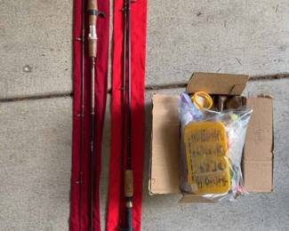 R.C. Winston Fishing Rods with Reels and Tackle Kit