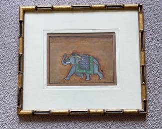 Antique Elephant Picture, Purchased in India