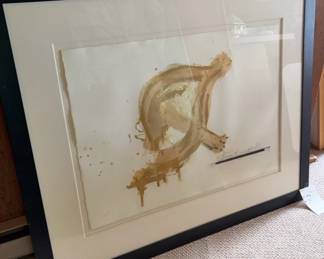 Antonio Tàpies Lithograph "Relief of Vernis" c. 1981 46/75
