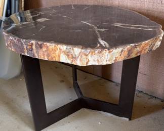 Petrified Wood Top Table #1