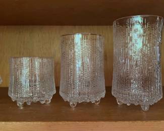 IITTALA Designed by Tapio Wirkkala, Ultima Thule Glassware, Finland