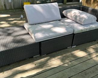 Wicker patio furniture