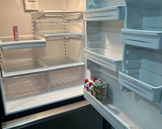 GE fridge inside