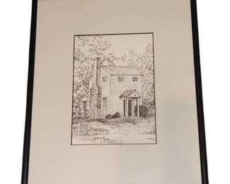 Original pin drawing signed by the artist