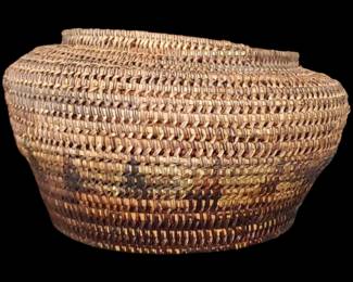 Native American polychrome Indian basket