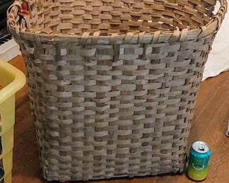 Massive primitive cotton basket 22 tall / 24 long x 19 wide
I've seen a lot of cotton baskets in my time in the business but never one that's big it's in very good shape considering the age!
