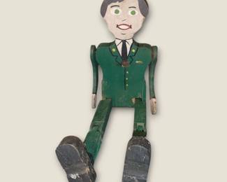 WWII wooden Jig Doll Soldier