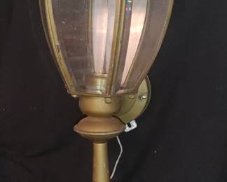 Pair vintage Colonial style carriage lights
