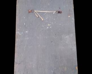 Back of painting on board with string for hanger