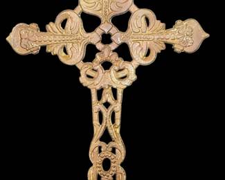 Beautiful cast iron Victorian Garden cross