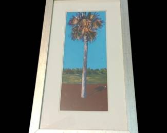 Healing Palm, Azure by Jim Draper - 14x26 Inches (Art Print)