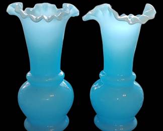 PSIR Of Fenton cased glass vases