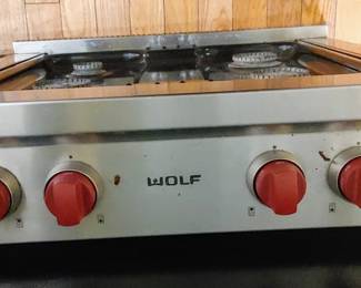 Wolf glass cook top