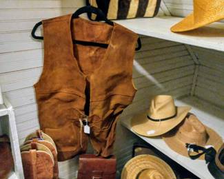 Barbara loves her cowboy boots and western cowboy hats fantastic collection